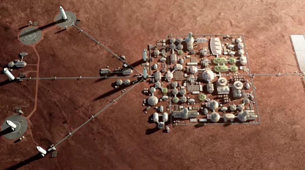 Concept Art for first Mars City