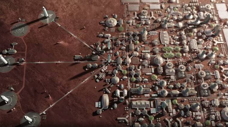 An expanded Mars City