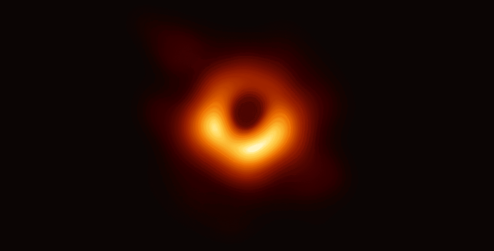 The first image of a black hole ever created